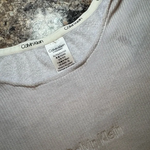 Calvin Klein Light Grayish/Purple Tank and Shorts Set - Picture 6 of 6